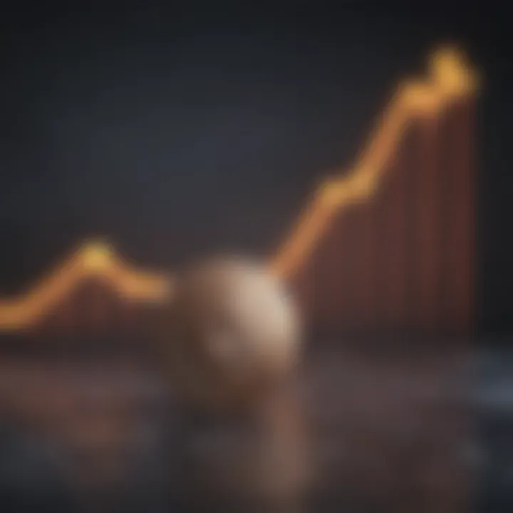 Illustrative chart of interest rates trends