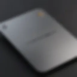 Close-up view of the Apple Card showcasing its sleek design