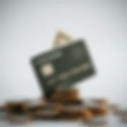 Visual representation of credit card debt stages