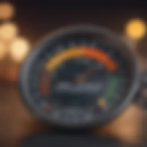 An illustration depicting the concept of credit scores and their significance.
