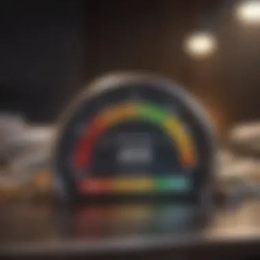 Credit Score Insights A close-up of a credit score report