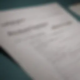 A close-up of an insurance policy document showcasing a policy number section.