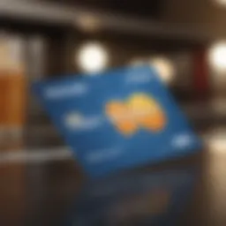 Elegantly designed Chime card with Walmart logo